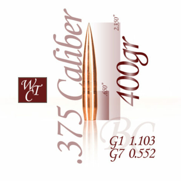 WTC .375 400 gr Flat Line Bullets